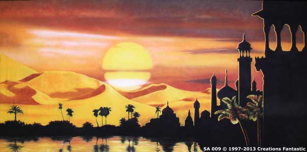Backdrop SA 009 Sunset Desert Oasis 4