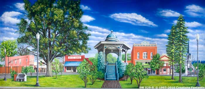 Backdrop SW 029-S Town Square 2