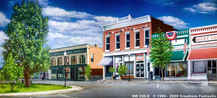 Backdrop SW 030-S Town Square 3