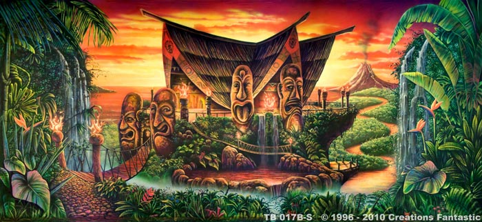 Backdrop TB 017B-S Sunset Tiki B