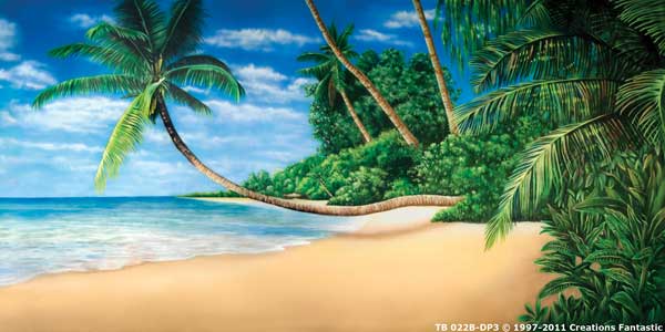 Backdrop TB022B-DP3 Tropical Beach 9B