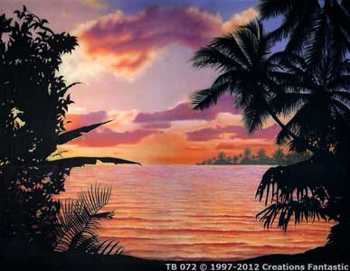 Backdrop TB072 Tropical Beach Sunset 3