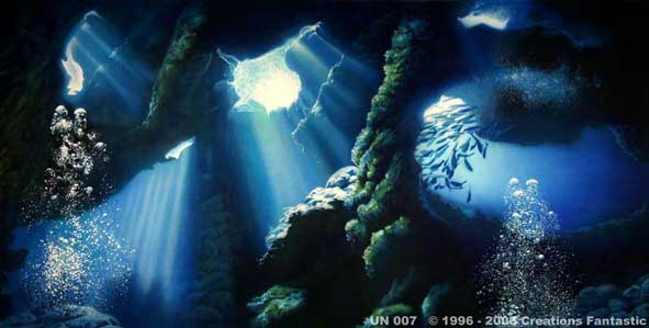 Backdrop UN007 Undersea Cave