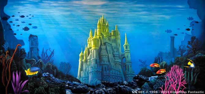 Backdrop UN061 Undersea Castle