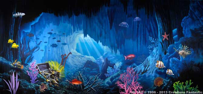 Backdrop UN062 Undersea Grotto