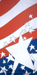 Backdrop US 018 Red White and Blue Panel 6