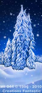 Backdrop WI044 Winter Wonderland Tree Panel 11