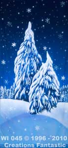 Backdrop WI045 Winter Wonderland Tree Panel 12