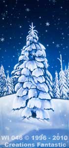Backdrop WI046 Winter Wonderland Tree Panel 13