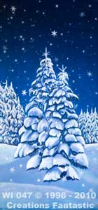 Backdrop WI047 Winter Wonderland Tree Panel 14