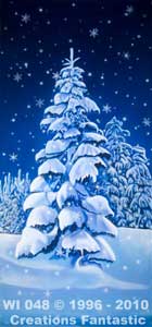 Backdrop WI048 Winter Wonderland Tree Panel 15