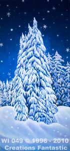 Backdrop WI049 Winter Wonderland Tree Panel 16