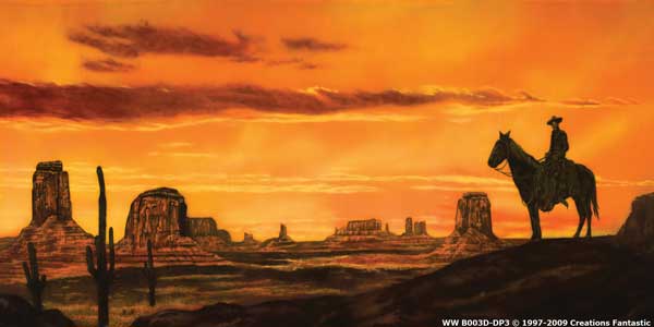 Backdrop WW001CD-DP3 Sunset Cowboy D