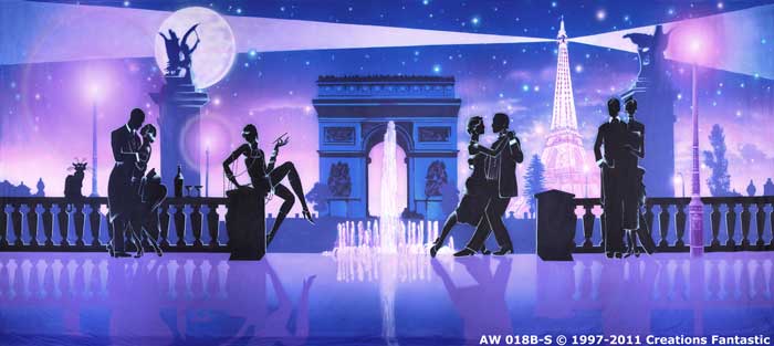 Backdrop AW 018B-S Moonlight in Paris B