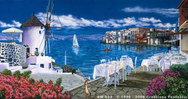 Backdrop AW023 Greek Islands 1