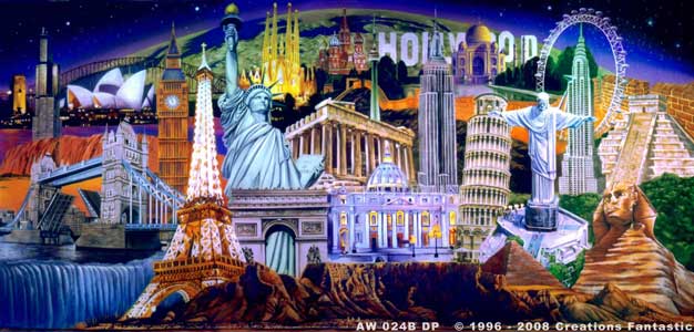 Backdrop AW024B World Landmarks 2B