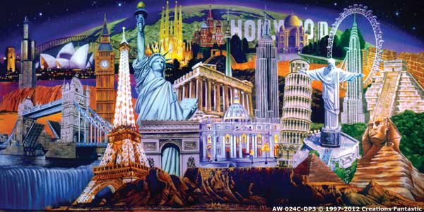Backdrop AW024C-DP5 World Landmarks 2C