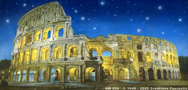 Backdrop AW026 Rome Coliseum 2
