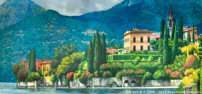 Backdrop AW 041-S Italian Lakeside Villa