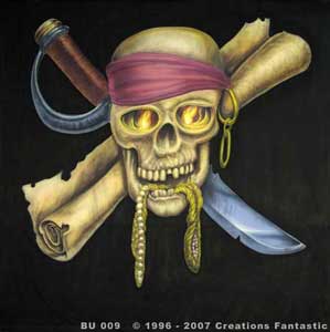 Backdrop BU009  Jolly Roger 2