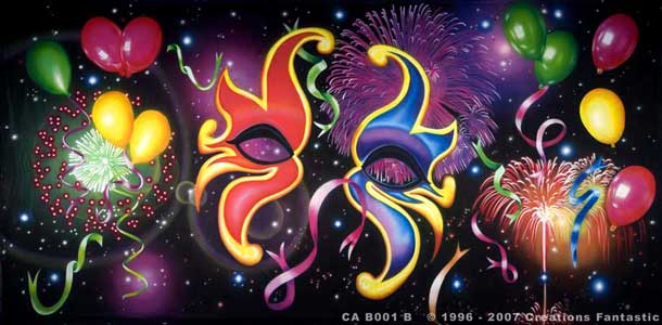 Backdrop CAB001B Carnival Mask 1B