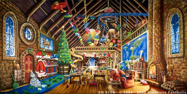 Backdrop CH 015B Santa's Workshop B