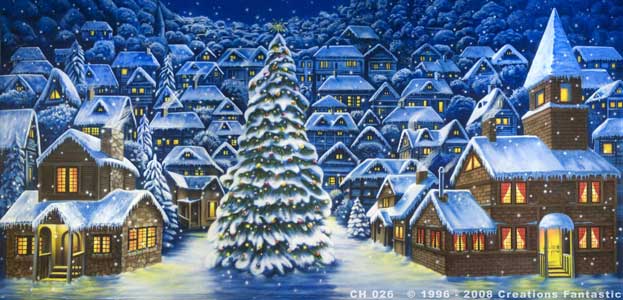 Backdrop CH026 Christmas Village 8