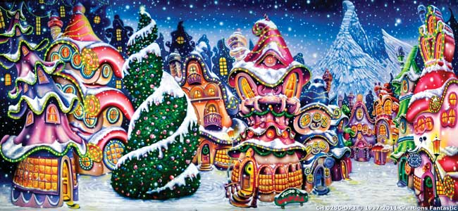 Backdrop CH028C-DP3 Whoville Christmas 1C