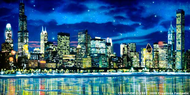 Backdrop CI 007B-DP Chicago Skyline B