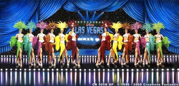 Backdrop CN005B-DP Las Vegas Showgirls 1B