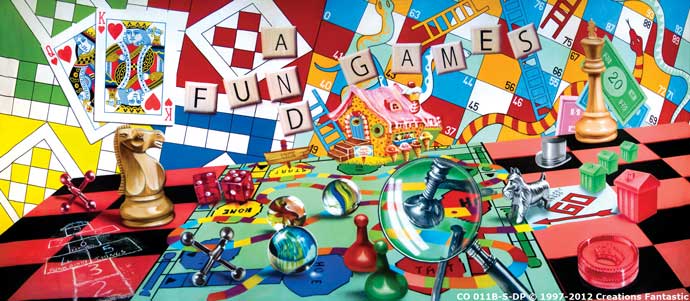 Backdrop CO 011B-S-DP Fun and Games B