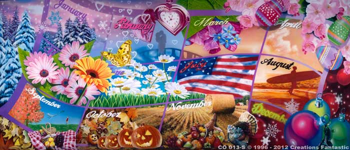 Backdrop CO 013-S Holiday Calendar