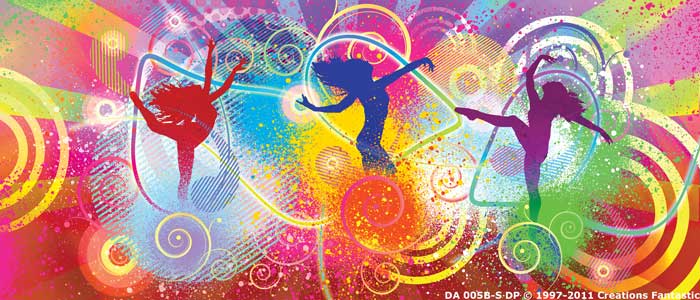 Backdrop DA 005B-S-DP Colors of Dance 1B
