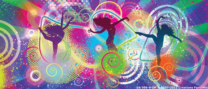 Backdrop DA 006-S-DP Colors of Dance 2