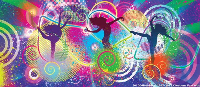 Backdrop DA 006B-S-DP Colors of Dance 2B