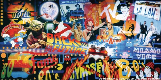 Backdrop DE 013B-DP Back to the Eighties B