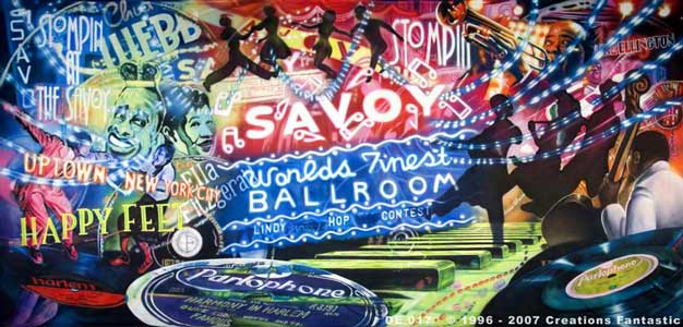 Backdrop DE017 Harlem Jazz 2 - The Savoy Ballroom