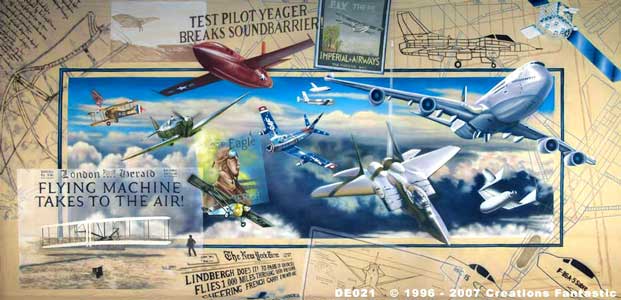 Backdrop DE021 History of Flight