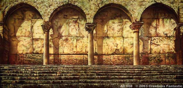 Backdrop AC 008 Temple Wall