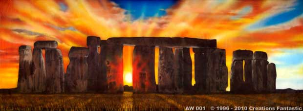 Backdrop AW001 Stonehenge Sunset