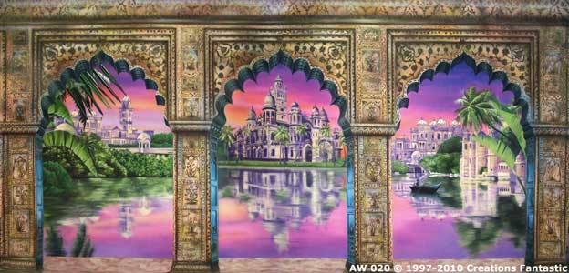 Backdrop AW020 Indian Palace Arches 1