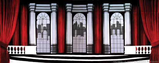 Backdrop CC003.1 Cabaret Club 3.1 B&W