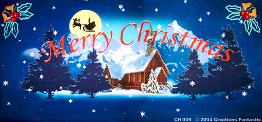 Backdrop CH009 Merry Christmas