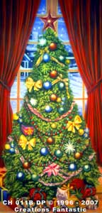 Backdrop Image: CH011B DP Christmas Tree Panel 1B
