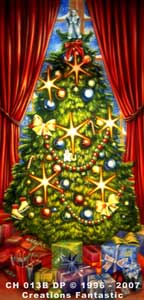 Backdrop Image: CH013B-DP Christmas Tree Panel 3B