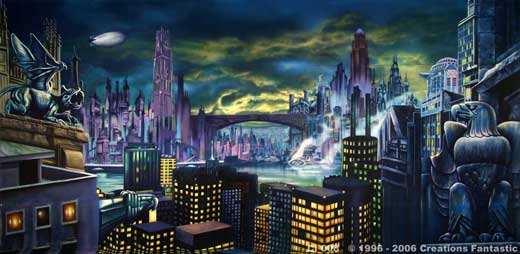 Backdrop CI008 Gotham City Skyline