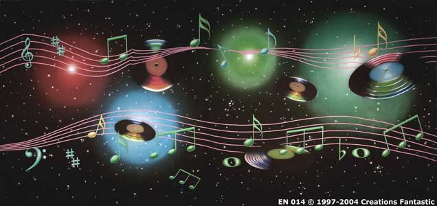 Backdrop EN 014 Music Notes 1