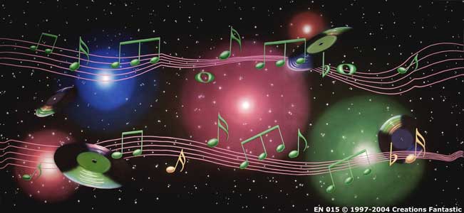 Backdrop EN 015 Music Notes 2