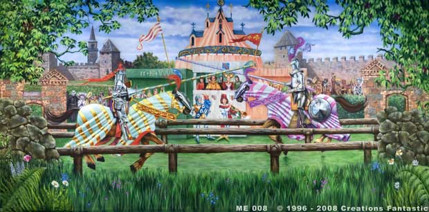 Backdrop ME 008  Medieval Joust