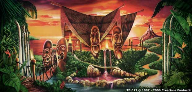 Backdrop TB 017 Sunset Tiki